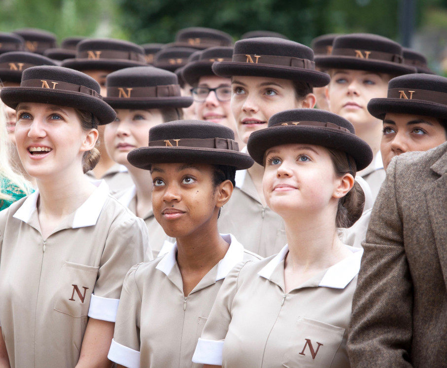 Norland students wearing uniform