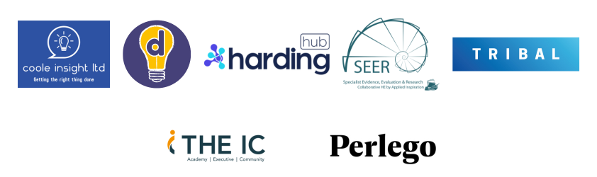 Banner of sponsor and supporter logos - Coole Insight; Ding; Seer; Tribal; IC Global; Perlego