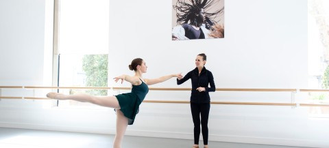 Students dancing