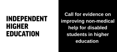 Call for evidence on improving non-medical help for disabled students in higher education