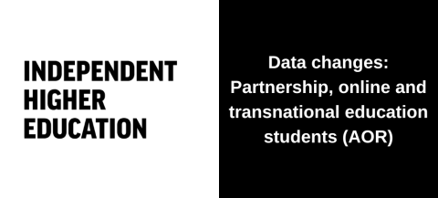 Data changes Partnership, online and transnational education students (AOR)
