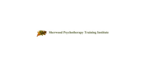 Sherwood Psychotherapy Training Institute logo featuring a leaf graphic