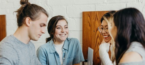 Group of students in a meeting
