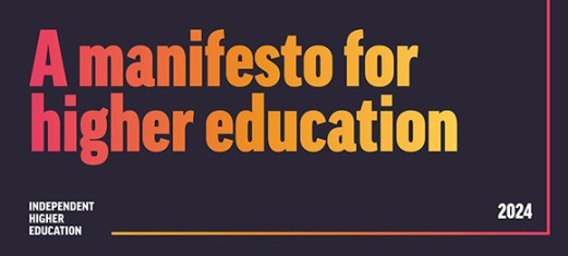 front page of the Manifesto for Higher Education report