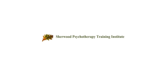 Sherwood Psychotherapy Training Institute logo featuring a leaf graphic