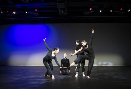Students dancing