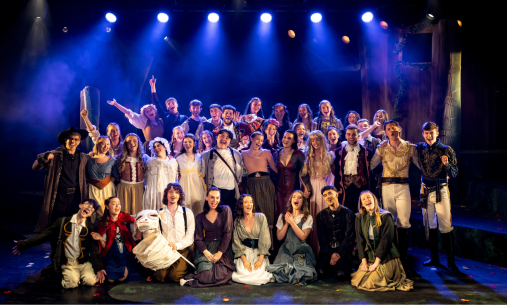 Bird College group photo on stage