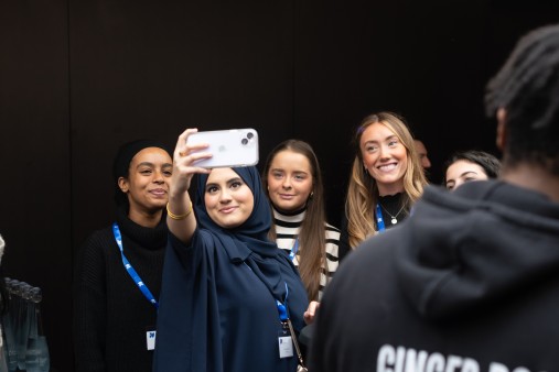 Four students taking a selfie