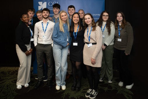 Group of smiling students