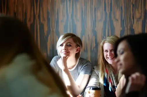 group of female students