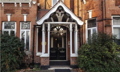 The entrance of the British Psychotherapy Foundation